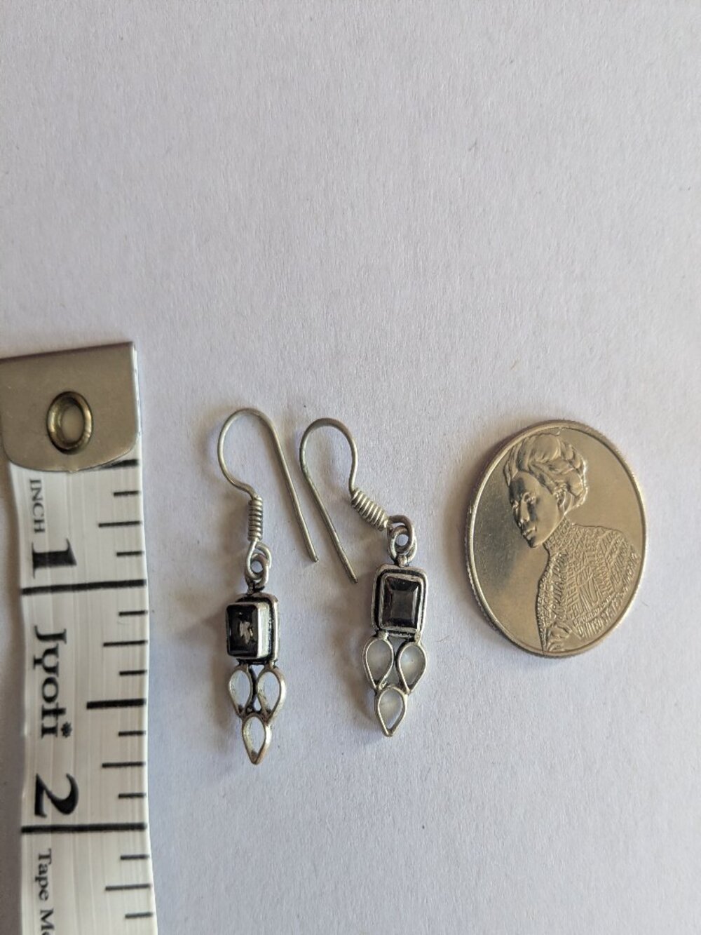 Vintage drop dangle earrings lot of 5 - Picture 8 of 10